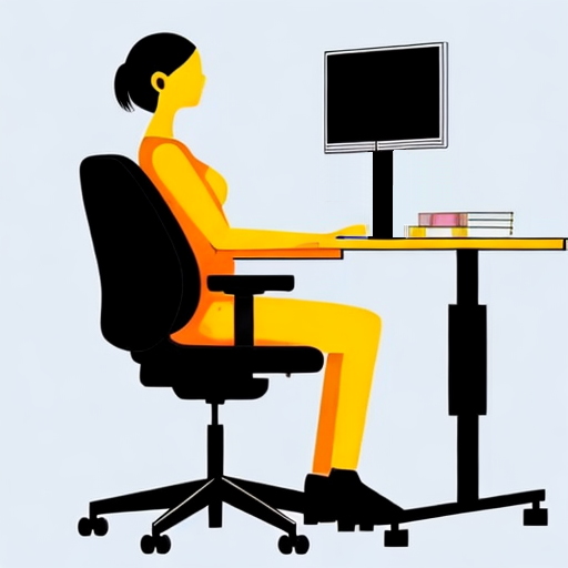postura ergonomica silla pc oficina